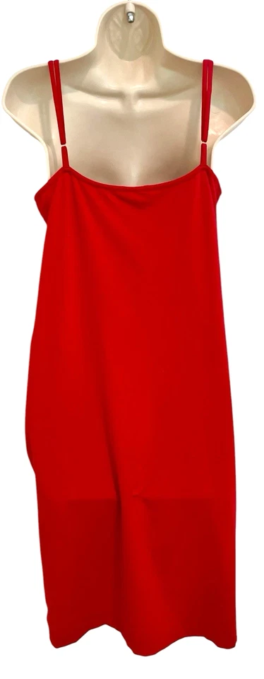 Camisón Nautica Chemise Rojo Talla XL Correa Ajustable Encaje Corpiño Romántico Sirena Foto 4 de 4