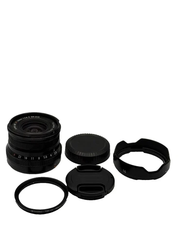 Fujifilm XF 16mm f2.8 R WR Lens Super EBC - Black Caps Filter Hood