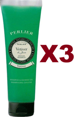 3 PCS PERLIER SHOWER SHAMPOO VETIVER DI GAVA 250ML SHOWER GEL