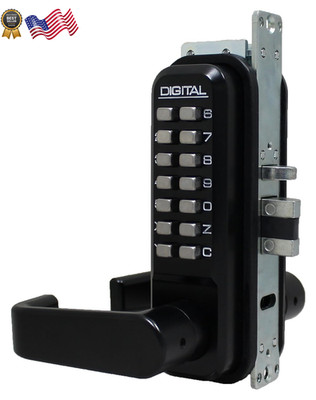 2985JB Narrow Stile Latch Jet Black Single Combination FREE SHIPPING USA