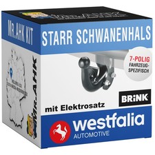 Für Audi A3 Cabrio 8P7 Westfalia Anhängerkupplung starr + 7pol spezifisch