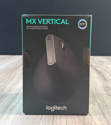Logitech MX Vertical Advanced Ergonomic Wireless Mouse Bluetooth Unifying NEW