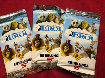 Lot Versiegelte Beutel DreamWorks Figuren Esselunga Shrek Madagascar TV Promo