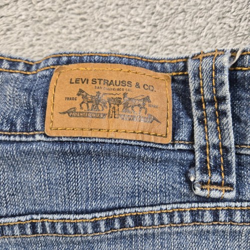 Y2K Levi Strauss Long Skirt Womens Size 14 Blue Denim 37+" - Picture 3 of 11