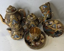 Genuine Japanese Samurai bone China Tea Set