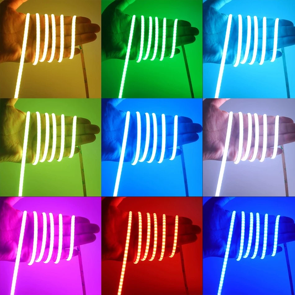 RGB COB LED Strip light 12V 24V 576LEDs/m 5mm High Density Flexible LED Light - Image 3 of 4