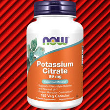 NOW Foods Potassium Citrate 99 mg 180 Caps