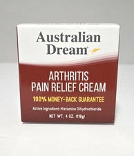 Australian Dream Arthritis Pain Relief Cream 119g / 4 OZ ODOR FREE EXP 05/2028