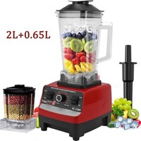 4500W Commercial Food Blender Juicer Mixer Crusher Processor Grinder 2L+600ML UK