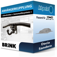 für Dacia Sandero 11.2016-12.2020 Brink AnhäNgerkupplung Abnehmbar Neu