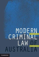 Jeremy Gans | Modern Criminal Law Of Australia | Taschenbuch | Englisch (2017)