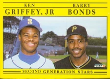 1991 Fleer #710 Barry Bonds Ken Griffey Jr.