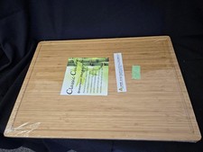 = Classic Cuisine Cutting Board 20" x 14" 0.75" Bamboo Wood Natural NEW