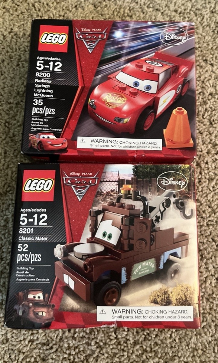 LEGO Disney Cars 8200 8201 Radiator Springs Lightning Mater NIB 🔥🔥🔥
