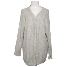 H&M, Strickjacke, Damen, Größe: M, Grau, Acryl/Elasthan/Polyamid/Wolle #qqS