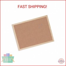 U Brands Cork Bulletin Board, 18" x 24" Inches, Light Birch Wood Frame 265U00-0