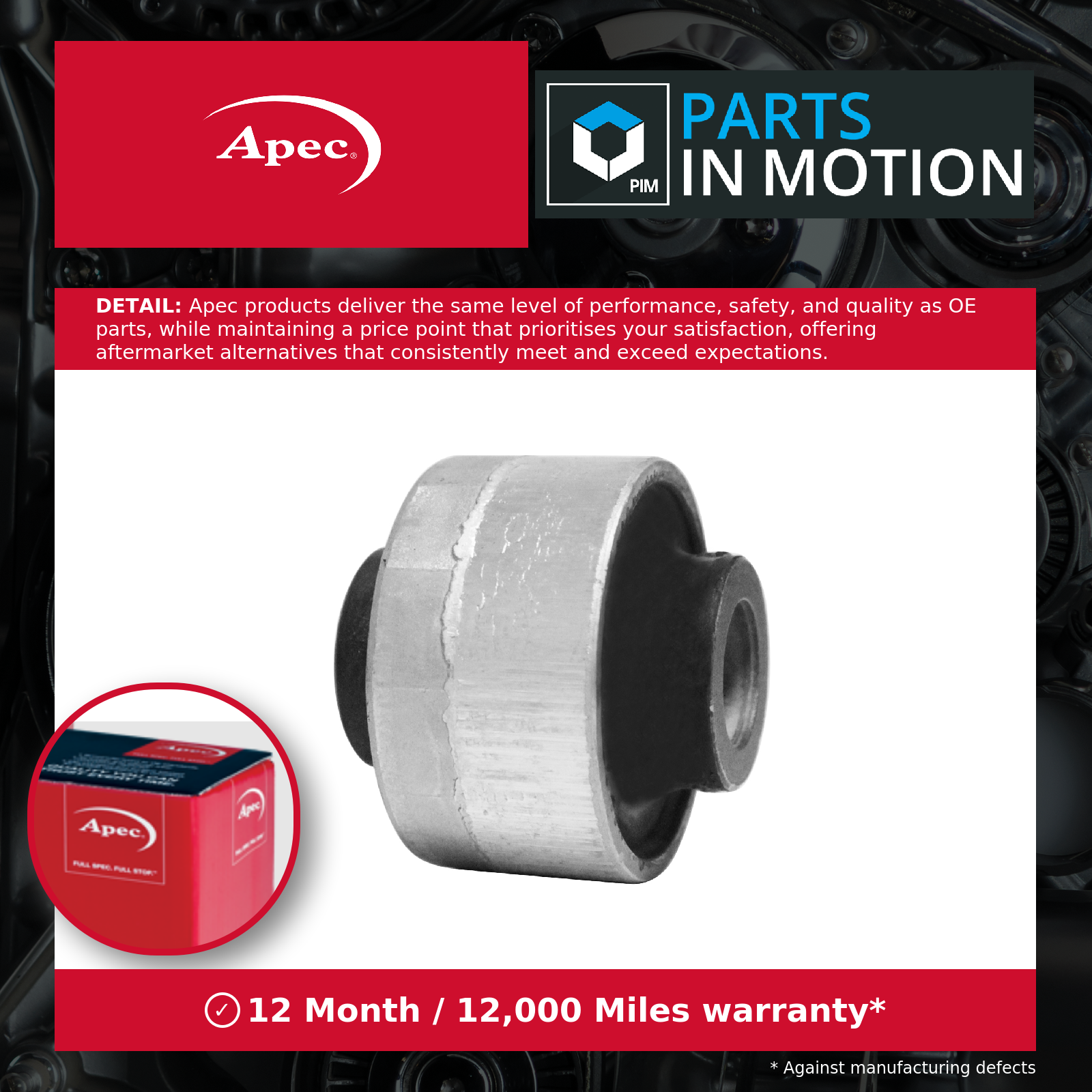Wishbone / Control / Trailing Arm Bush fits RENAULT MEGANE Mk4 1.2 Front Lower