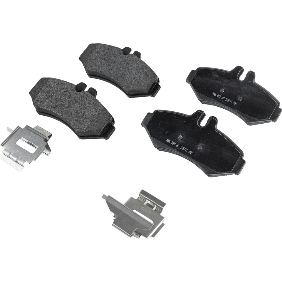Front and Rear Semi-Metallic Brake Pad Set For 2003-2006 Dodge Sprinter 2500 - Image 3 of 4
