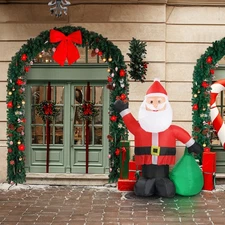 Christmas Arch, Ornaments Holiday Arch 240*40*265cm for Yard Garden Decoration