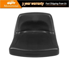 Back New Black Garden Lawn Mower Tractor Seat Low Waterproof