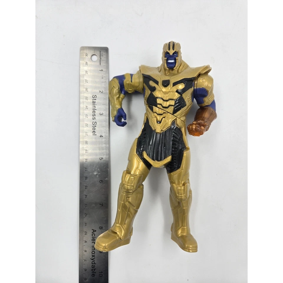 Marvel Avengers Villain Thanos Talking Light Up 8" Figure Toy Hasbro 2017 WORKS - Изображение 3 из 3