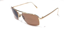 Morgenthal Frederics Apache No Lenses Gold Square Sunglasses Frame 57-16 140