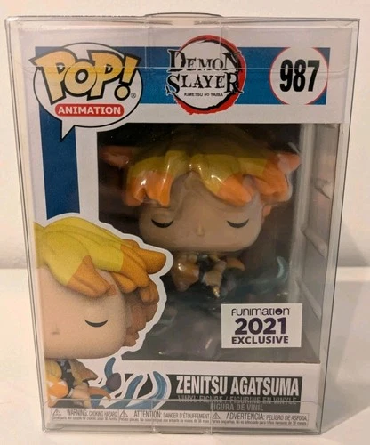Funko Pop! Demon Slayer Zenitsu #987 Funimation 2021 Exclusive! W/ Protector