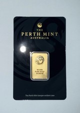 The Perth Mint Black Card 10g Gold Bar 3129.94 per troy oz