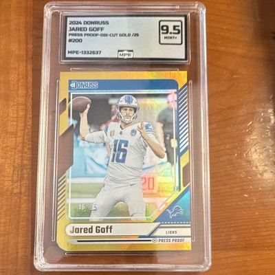 Panini Donruss 2024 Jared Goff Detroit Lions #200 Press Proof Gold Die-Cut /25