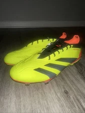 Adidas Predator Elite FG Solar Yellow Soccer Cleats NBY IF5441 Mens Size 9.5