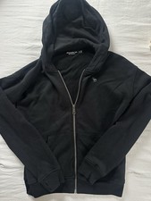 Abercrombie And Fitch Kids Black Zip Up Hoodie Size 13/14