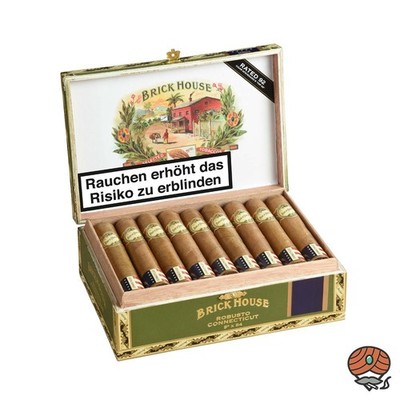 Brick House Robusto Double Connecticut Zigarre aus Nicaragua, 25er Kiste
