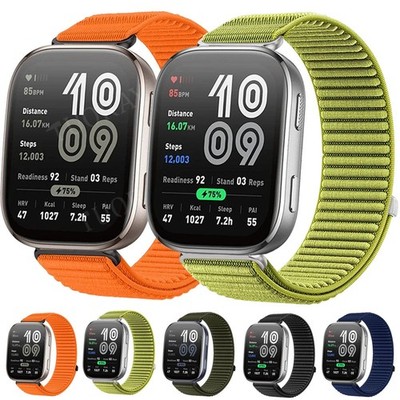 UK For Amazfit Bip 6 5 3 U S Lite GTR 42/47mm GTS 2 Mini 2e 3 4 Nylon Band Strap