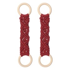 2 Pcs Kitchen Dish Towel Holder, Hanging Kitchen Towels for Oven, Maroon