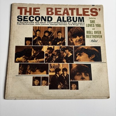 The Beatles Vinyl Second Album Mono T 2080 1964 12'' Capitol Records