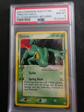 Pokemon Treecko Gold Star 109 / 109 Ex Team Rocket Returns Holo NM Eng PSA 8