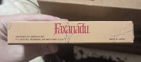 Faxanadu Completo CIB con Sistema de Entretenimiento Nintendo Manual NES Limpio Probado