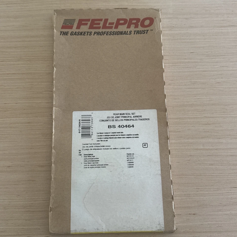 BS40464 Felpro 后主密封 全新 适用于雪佛兰 Olds Citation S10 拾音器 S-10 BLAZER — 第 2/3 张图片