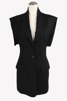 Matériel Damen Kleid Gr. 34 (US 4) Schwarz Minikleid Dress