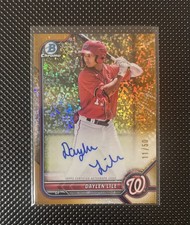 2022 Bowman Chrome Daylen Lile Prospect Auto Gold Shimmer Refractor #/50