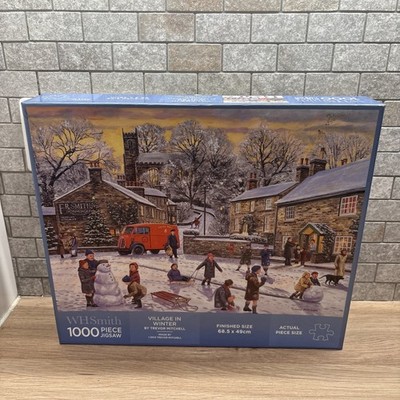 W. H. Smith - ''Dorf im Winter'' 1000-teiliges Puzzle, 68 x 49 cm