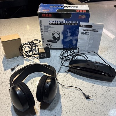 Vintage 2001 RCA WHR120RS Wireless Over Ear Headphones Infra Red New Open Box