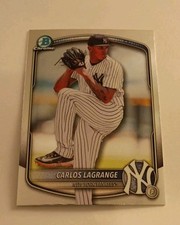 2025 Bowman Draft Chrome Prospects SP Carlos Lagrange XRC New York Yankees