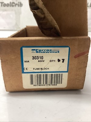 FERRAZ SHAWMUT 30310, Open Style Fuse Block Box Of 7 U-832
