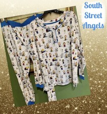 SNOOPY PEANUTS GANG FLANNEL PAJAMA SET WOMEN'S SIZE 1X