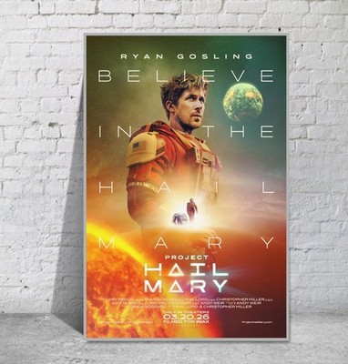 Der Astronaut Project Hail Mary Poster Film Plakat - 325b