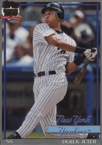 2026 Topps Series 1 DEREK JETER Orange Crackle Foil /25 1991 Topps 