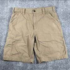 Carhartt Shorts Men s 36 Brown Original Fit Canvas Work B147 Workwear