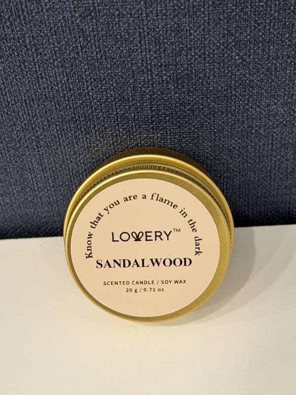Lovery Sandalwood Scented Candle0.71 Fl Oz