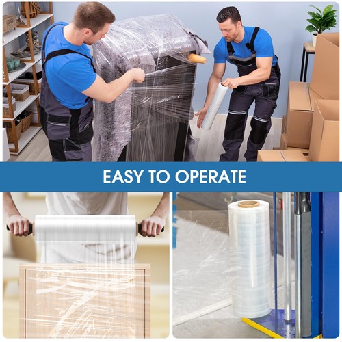 Stretch Wrap, 1000 Feet 60 Gauge Clear Stretch Film for Furniture & Pallet Wr... - Picture 7 of 8